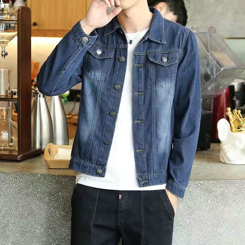 Denim Coat Men's Trend Loose Plush Men's Coat