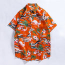 Casual plus size beach Hawaiian men's shirt
