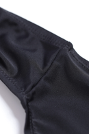 Black White Dot Print Halterneck Tankini Set