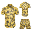 Couple Casual Hawaii Beach Short Sleeve Suit