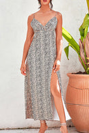 Printed Spaghetti Strap Maxi Dress