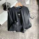 Cotton Soft Long Sleeved Pullover Bottoming Shirt