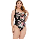 Large Size One-Piece Women's Floral Swimwear
