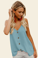 Tie Dye Buttoned Tank Top