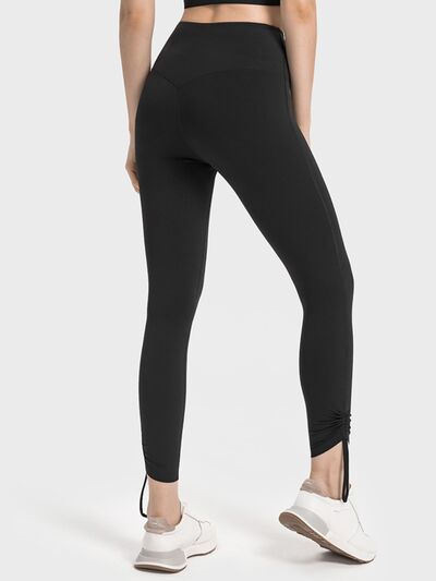 Drawstring High Waist Active Pants