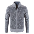 Autumn & Winter Men Sweater Jackets Cross-Line Zipper Slim Casual Cotton Male Coats