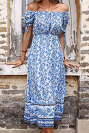 Floral Off-Shoulder Midi Dress