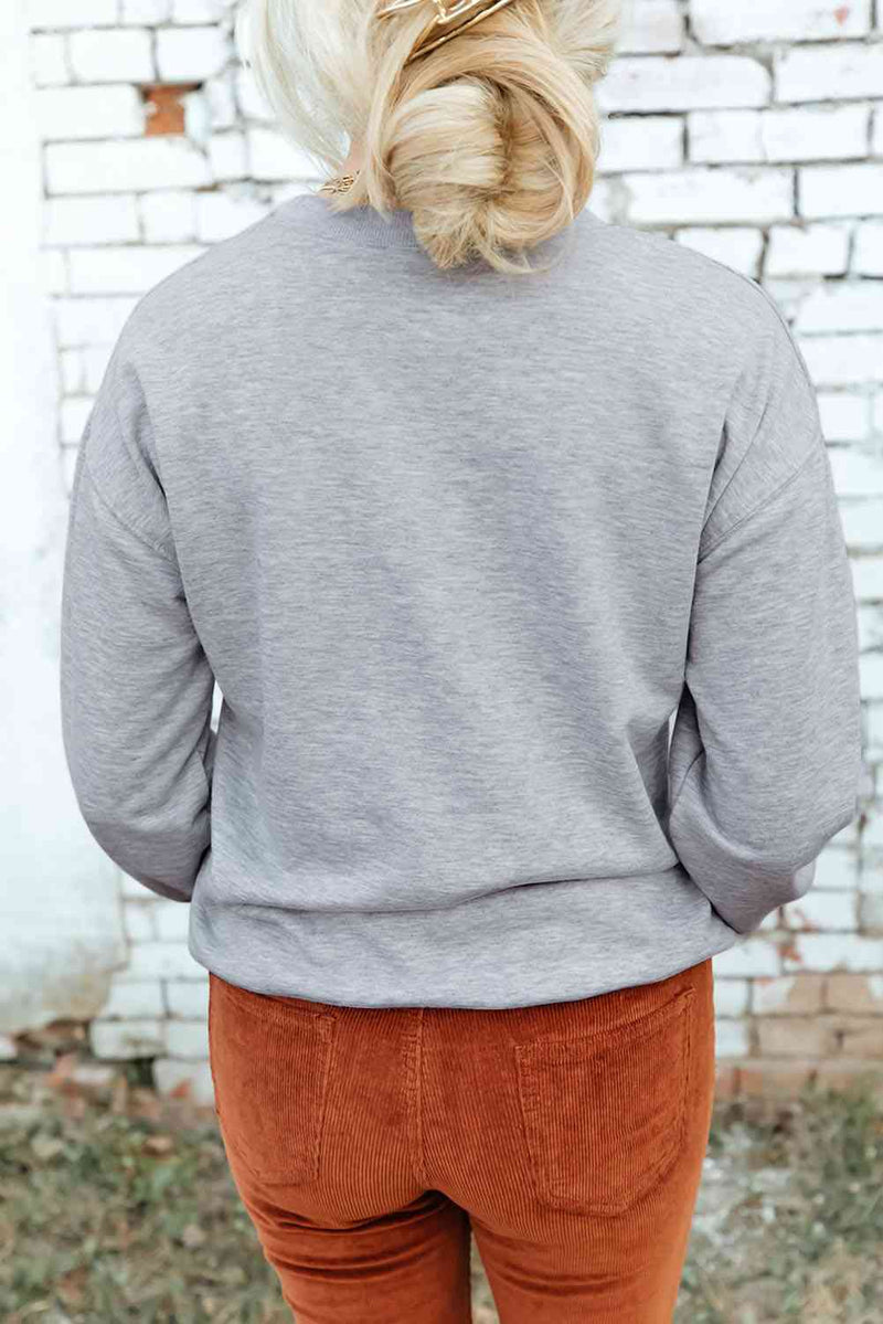 LUCKY Dropped Shoulder Sweatshirt