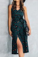 Spaghetti Strap Asymmetric Hem Dress