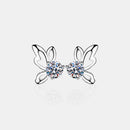 1 Carat Moissanite Butterfly Shape Earrings