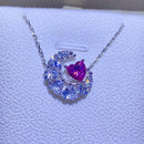 1 Carat Moissanite 925 Sterling Silver Heart Necklace