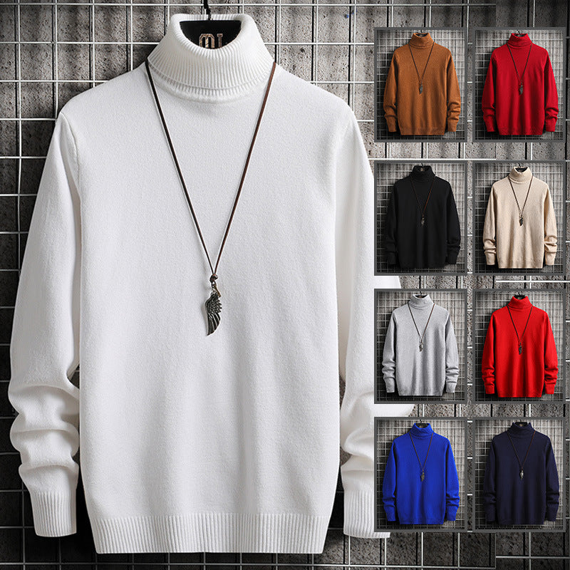 Fashion Solid Color Casual Knitted Lapel Sweater