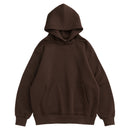 Hooded Plus Velvet Padded Pullover Solid Color Sweater Hoodie Long Sleeves