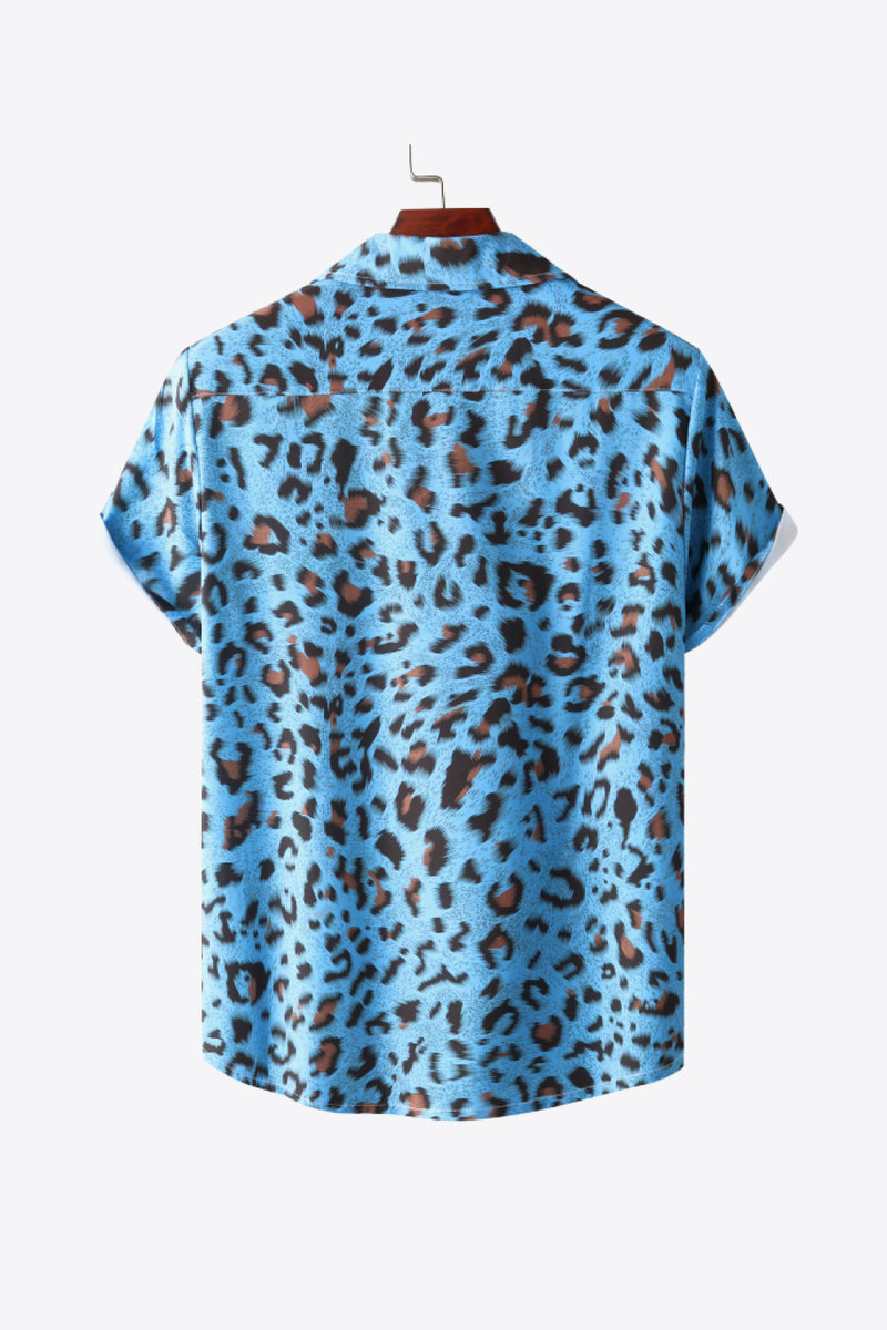 Full Size Leopard Pocket Shirt