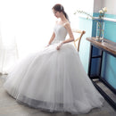 The new spring and summer 2021 Princess Wedding wedding bride wedding bra minimalist white wedding dress neat