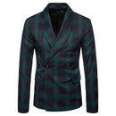 Foreign trade autumn and winter new style men's casual plaid suit jacket