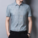 Men's cotton business short sleeve shirt