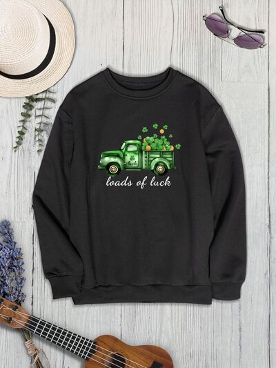 LOADS OF LUCK Round Neck Sweatshirt