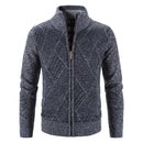 Autumn & Winter Men Sweater Jackets Cross-Line Zipper Slim Casual Cotton Male Coats