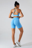 Crisscross Spaghetti Strap Active Cami