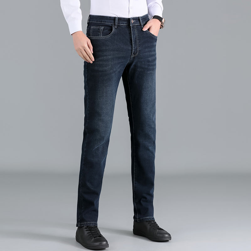 Men Straight Loose Casual Slim Fit Wearable Work Jeans