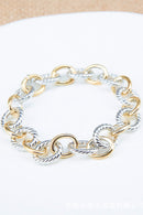 Two-Tone Twisted Bracelet
