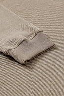 Heart Round Neck Dropped Shoulder Sweatshirt