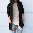 Solid color long-sleeved men's sweater jacket