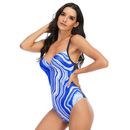 Women's Striped Slip Swimwear One Piece