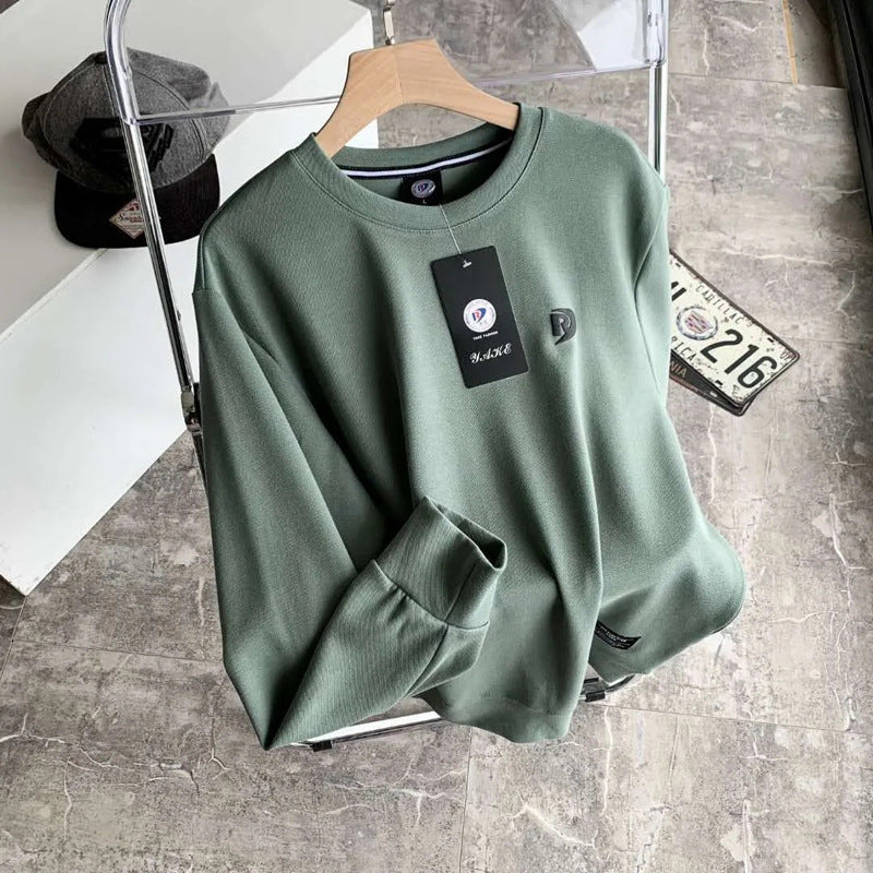 Cotton Soft Long Sleeved Pullover Bottoming Shirt