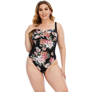 Large Size One-Piece Women's Floral Swimwear