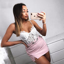 Women's  Lace Bodysuit  Hollow Out