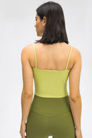 Elastic Spaghetti Strap Sports Cami