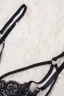 Adjustable Strappy Lace Bra and Panty Set