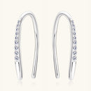 Moissanite 925 Sterling Silver U Shape Earrings