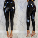 Women's High Waist PU Leather Pants Leggings