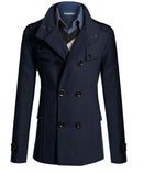 Medium and long woolen trench coat