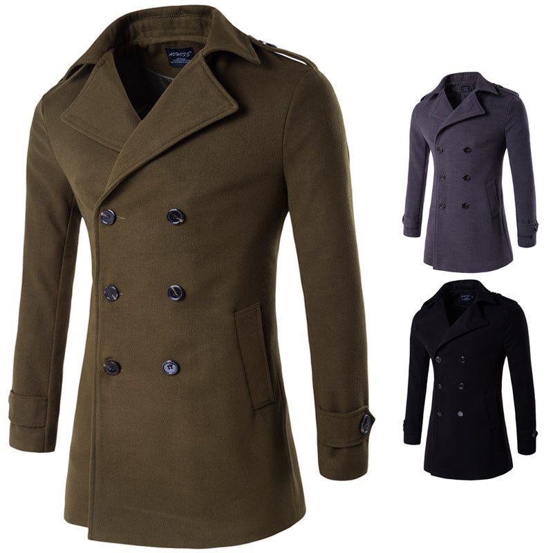 Double-breasted coat trench coat