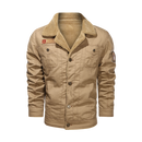 Men Jacket Thick Casual Slim Men Coat Turn-Down Fleece Collar Outwear Men Jackets