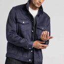 New Suede Jacket Lapel Men's Workwear Coat