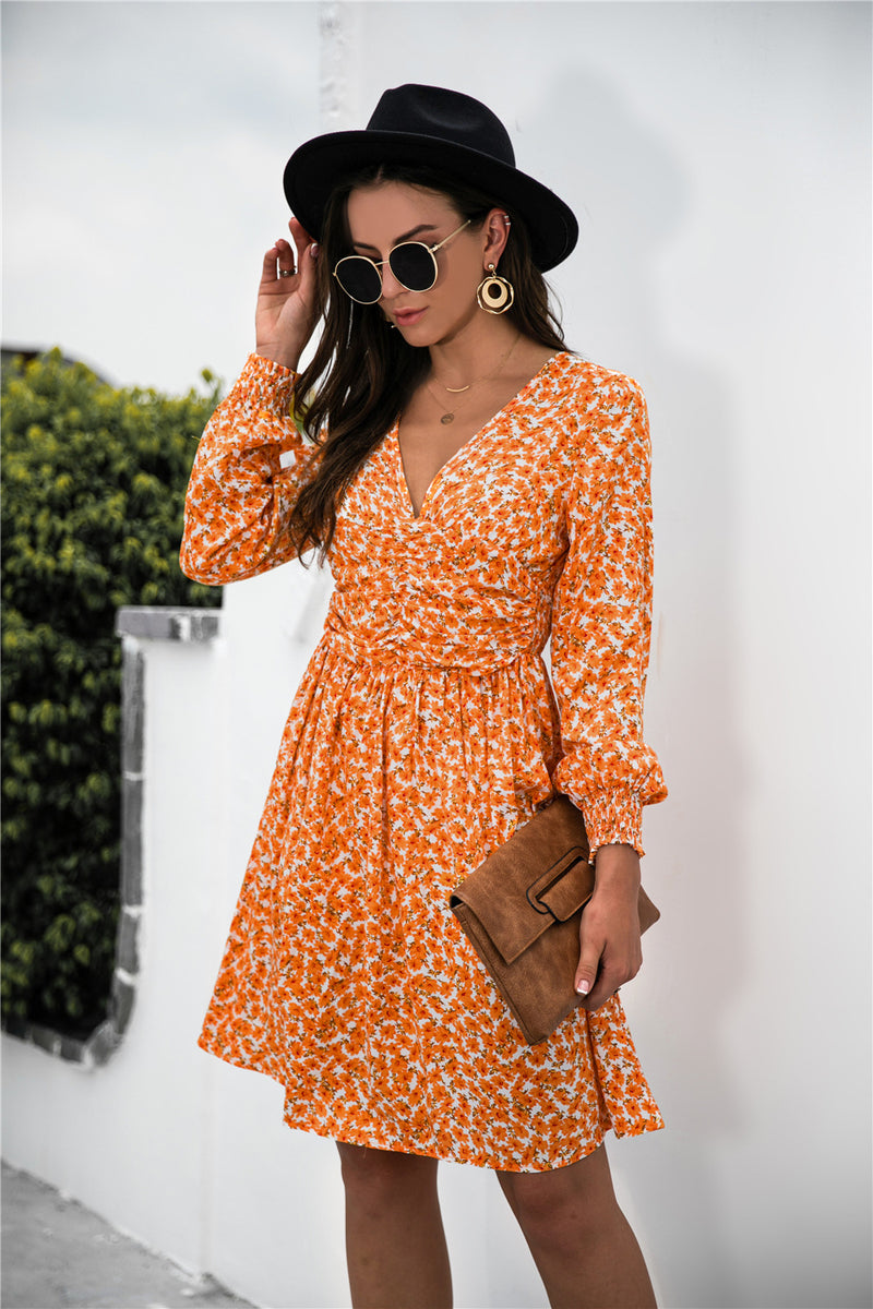 Ditsy Floral Ruched Bust Dress
