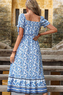 Floral Off-Shoulder Midi Dress