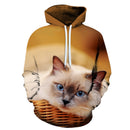 Yin&Yang Cat 3D Animal Print Hoodies Men Casual Sweatshirt Tracksuits Pullover Boy Moletom Outwear Coat 2021 DropShip ZOOTOPBEAR