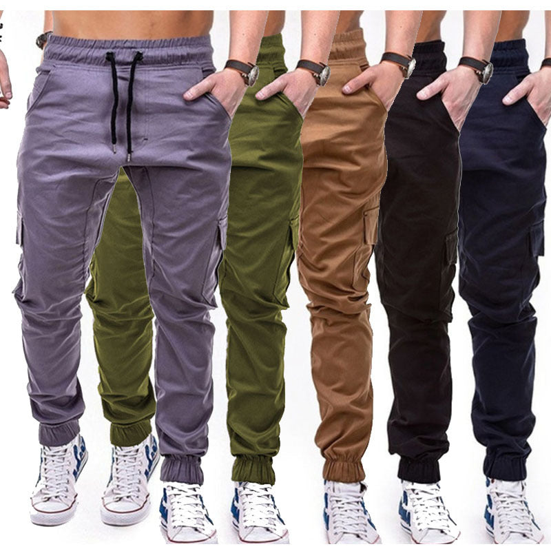 Men's multi-pocket trousers