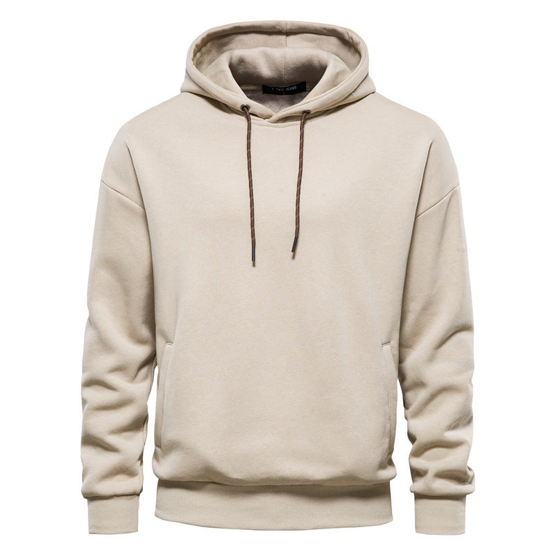 New Cotton Sweater Solid Color Sports Hoodie Thickened