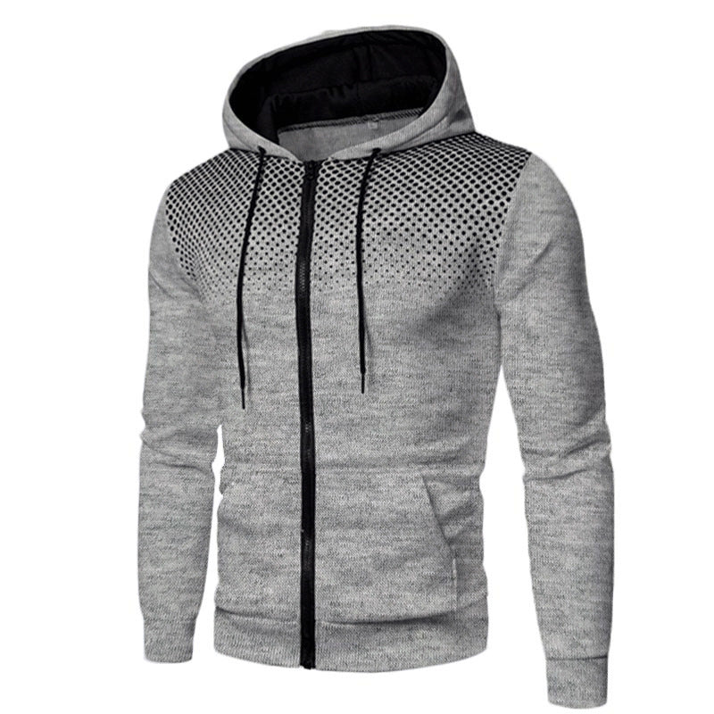 Fashion Men's Solid Color Hooded Pullover Sweater