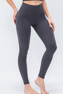 Elastic Waistband Ankle-Length Yoga Leggings