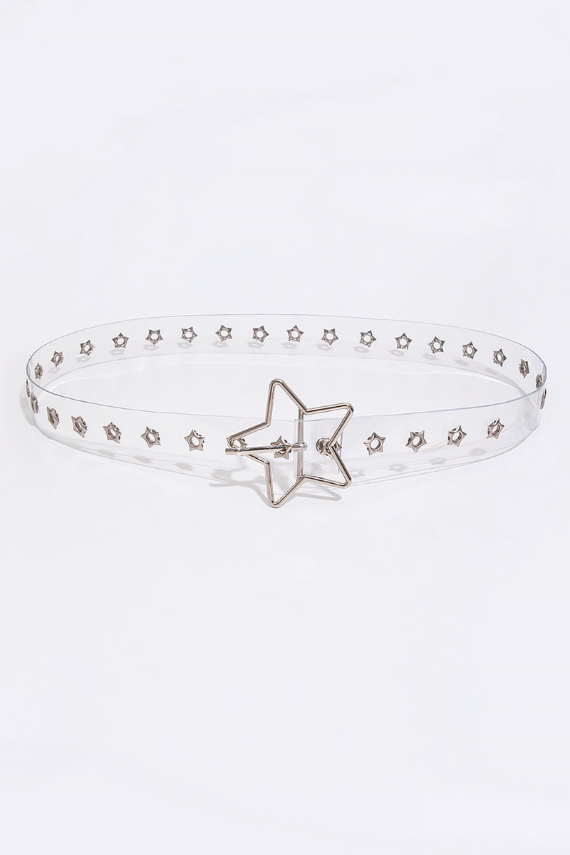 Adjustable PVC Star Shape Buckle Belt