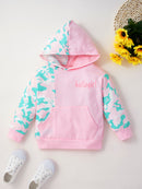 Girls Camouflage Hoodie and Pants Set