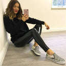 Women's High Waist PU Leather Pants Leggings